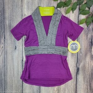 Moxie NWT Pleat Cycle Bicycle Top